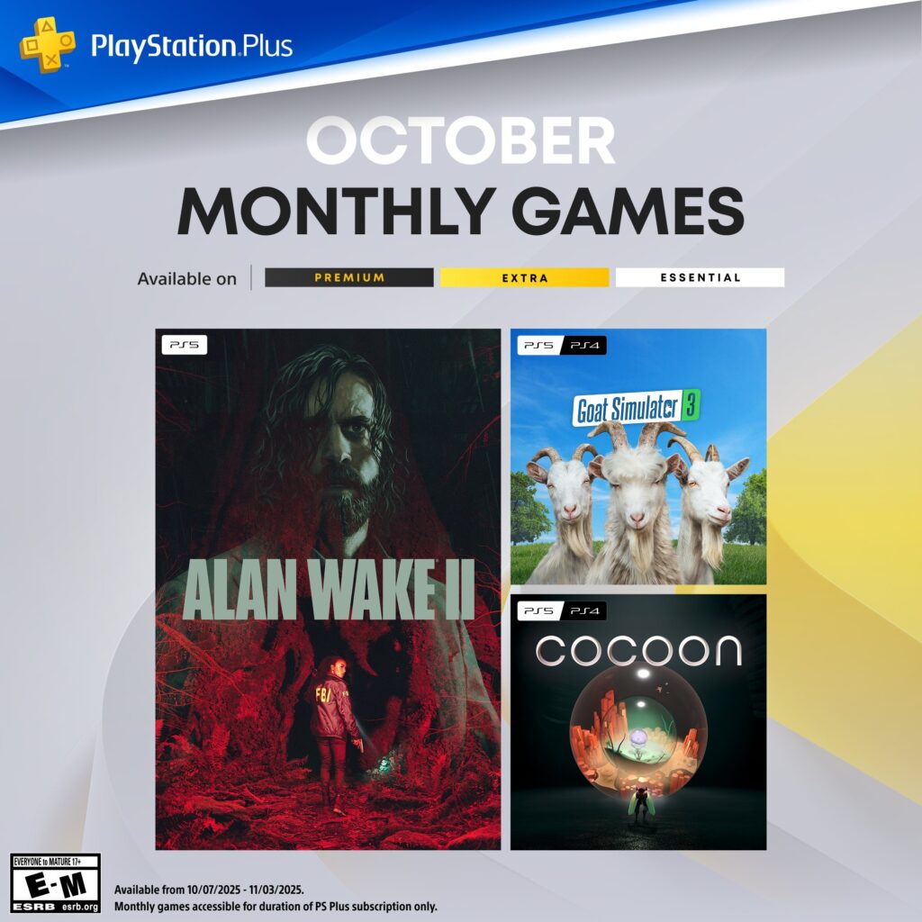 Playstation Plus Οκτώβριος: Τα Νέα Παιχνίδια Και Η Μεγάλη Έκπληξη Της Sony Playstation Plus Οκτώβριος