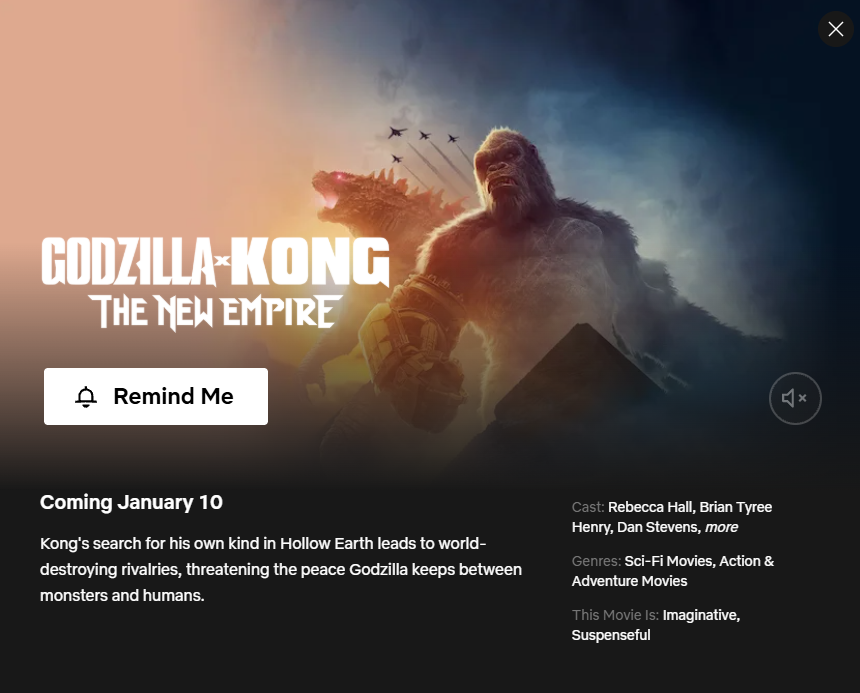 godzilla x kong: the new empire – πότε έρχεται στο netflix